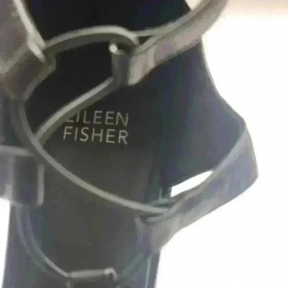 Eileen Fisher Doe Strappy Block Heeled Sandals - Picture 9 of 9